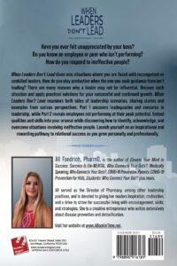 Back Cover of WHEN LEADERS DON'T LEAD; WHEN COWORKERS DON'T "CO-WORK"